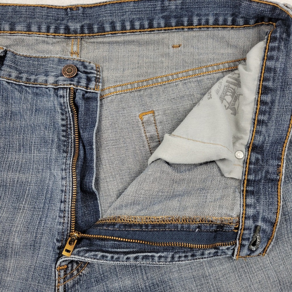 Levis 550 Relaxed Jeans Mens 40 x 32 Measures 37 x 30 Blue 100% Cotton Distress - Picture 9 of 13